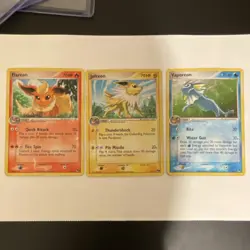 Pokemon Flareon, Jolteon & Vaporeon Holo POP series 3 Lot 3 Cards - Image 1