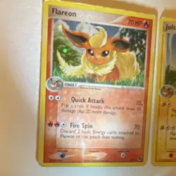 Pokemon Flareon, Jolteon & Vaporeon Holo POP series 3 Lot 3 Cards - Image 3