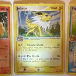 Pokemon Flareon, Jolteon & Vaporeon Holo POP series 3 Lot 3 Cards - Image 4