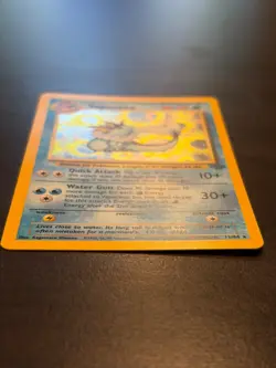 Vaporeon 12/64 Jungle Holo Rare 1999 WOTC Pokemon Card Vintage HP Swirl - Image 2