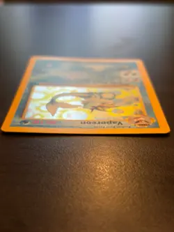 Vaporeon 12/64 Jungle Holo Rare 1999 WOTC Pokemon Card Vintage HP Swirl - Image 3