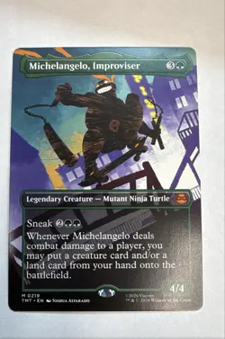 Michelangelo, Improviser (Borderless) Teenage Mutant Ninja Turtles Regular - Image 1