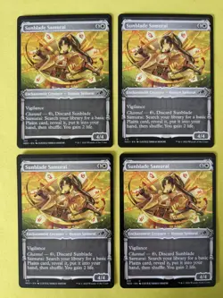 Sunblade Samurai - Kamigawa: Neon Dynasty - MTG (Set of 4x SHOWCASE) - Image 1