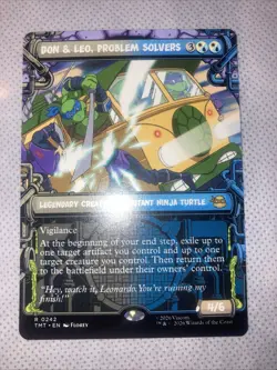 Magic The Gathering TMNT Don & Leo, Problem Solvers Borderless - Image 1