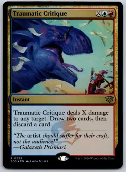 Traumatic Critique Foil R Secrets of Strixhaven 239 NM - Image 1