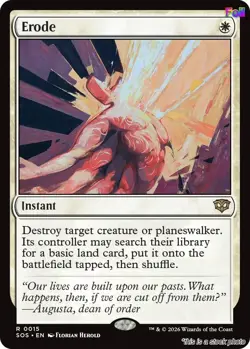 MTG Foil Erode 15 Secrets of Strixhaven Magic - Image 1