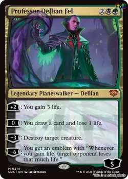 Professor Dellian Fel [SOS - 214] - NM [Foil] TCG MTG - Image 1
