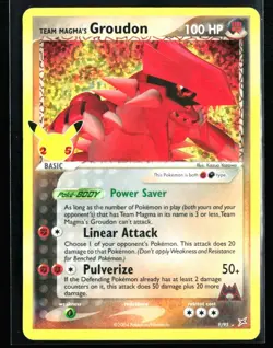 2021 Celebrations - Team Magma’s Groudon #9 Holo Pokemon Card - Image 1