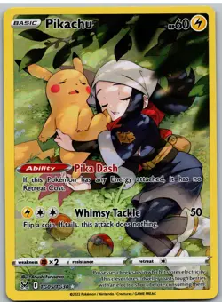 Pikachu TG05/TG30 Holo Lost Origin Trainer Gallery Pokemon NM - Image 1