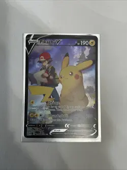 Pokemon TCG Pikachu V TG16/TG30 Lost Origin Trainer Gallery Holo Ultra Rare - Image 1