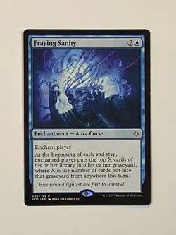 MTG - 1x Fraying Sanity - Hour of Devastation - NM - #35 - Magic The Gathering - Image 1