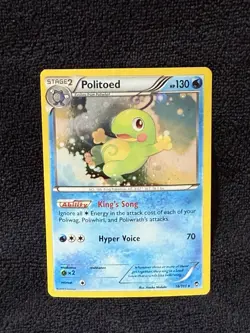 Pokemon TCG - Politoed - 18/111 - Cosmos Holo Swirl - XY: Furious Fists - Image 1