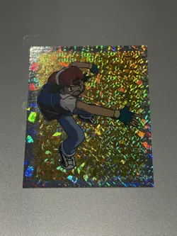 Merlin Topps Pokemon Sticker Ash Prism Holo #S26 Near Mint - Image 1