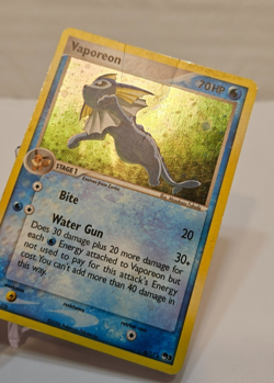 Vaporeon 6/17 Holo Rare POP Series 3 Pokemon 1554 - Image 3