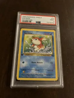1999 POKEMON JUNGLE 1ST EDITION #53 - GOLDEEN PSA 9 - Image 1