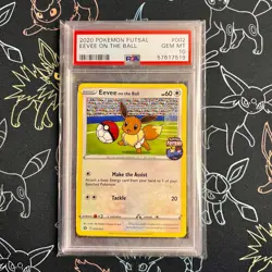 PSA 10 - Pokemon Eevee on the Ball 2020 002/005 Futsal English GEM MINT - Image 1