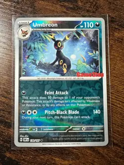 Pokemon Umbreon GameStop Promo 130/197 Obsidian Flames 110 HP Promo Holo English - Image 2