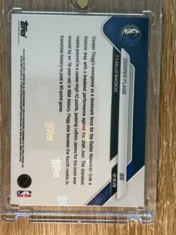 2025-26 Topps Now #86 Cooper Flagg RC NBA Youngest to Score 40+ Points - Image 2