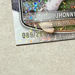 JHONNY LEVEL 2025 Bowman Chrome Speckle #BCP-147 089/299 San Francisco Giants - Image 2