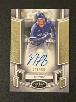 Nick Loftin 2024 Topps Tier One Rookie Auto /299 Royals - Image 1