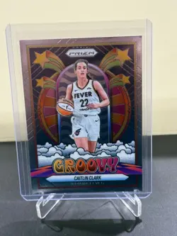 2025 Panini WNBA Prizm Caitlin Clark Groovy No. 10 Indiana Fever - Image 1
