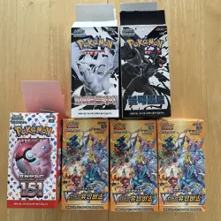 Pokemon Card Bulk Box Bundle Korean 151 V Star Universe Black Bolt White Flare - Image 1
