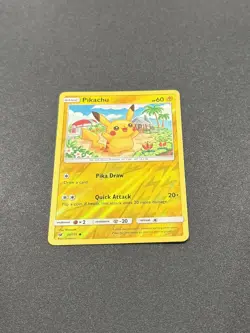 2017 Pokemon Crimson Invasion Pikachu Reverse Holo Common Card 30/111 - Image 1