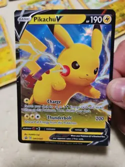 Pikachu V SWSH061 - Black Star Promo - Ultra Rare Pokemon Card - Near Mint (NM) - Image 1