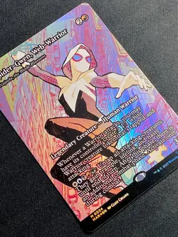 Spider-Gwen, Web-Warrior Borderless Foil M 0024 Spider-Man Marvel MAR MTG NM+ - Image 3