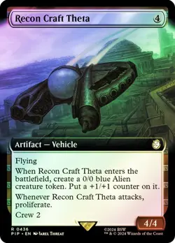 MTG - Recon Craft Theta - Extended Art - Foil - Fallout - Magic the Gathering - Image 1