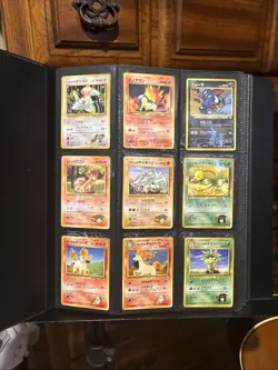 1996 Japanese Pokemon Card Collection Binder 360 Cards NM/LP 🔥WOW!🔥 NICE LOT!! - Image 1