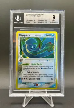 2006 Pokemon EX Holon Phantoms #16 Rayquaza Holo R BGS 9 MINT - Image 1