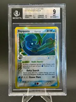 2006 Pokemon EX Holon Phantoms #16 Rayquaza Holo R BGS 9 MINT - Image 2