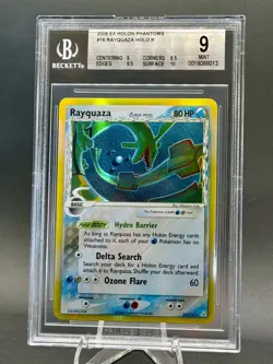 2006 Pokemon EX Holon Phantoms #16 Rayquaza Holo R BGS 9 MINT - Image 3