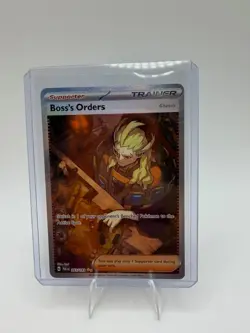 Pokemon Boss's Orders 265/193 Paldea Evolved Holo Special Illustration Rare - Image 1