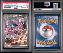Pokemon-S&V: Destined Rivals-Team Rocket’s Nidoking ex-233/182-SIR Holo-PSA 8 - Image 3