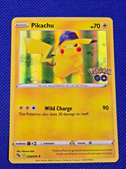 Pokemon GO Pikachu 028/078 Holo Rare 2022 Pokemon TCG Lightly Played -- L3 - Image 1