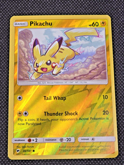 Pikachu 40/147 Reverse Holo Burning Shadows Pokemon Card LP -- L13 - Image 1