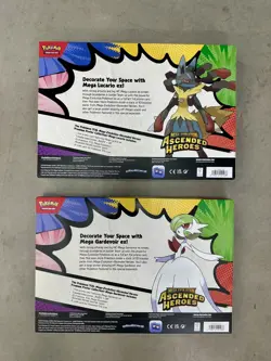 2x Pokemon Poster Collection - Gardevoir Lucario EX Ascended Heroes TCG NEW 🔥 - Image 2