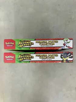 2x Pokemon Poster Collection - Gardevoir Lucario EX Ascended Heroes TCG NEW 🔥 - Image 3