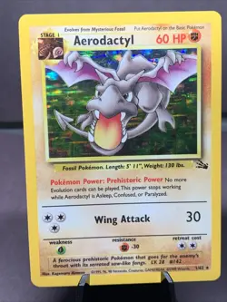 Pokemon TCG Fossil Set Aerodactyl & Muk Holo Rare WOTC VTG 1999 - Image 2