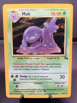 Pokemon TCG Fossil Set Aerodactyl & Muk Holo Rare WOTC VTG 1999 - Image 3