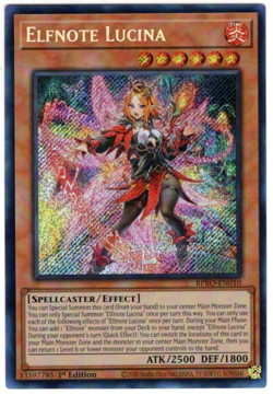 Yugioh Elfnote Lucina - Burst Protocol Holo English NM - Image 1
