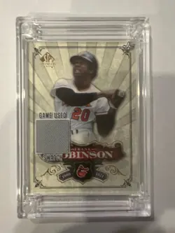2022 SP Legendary Cuts Frank Robinson Game Used Swatch - Jersey Fusion - Image 1