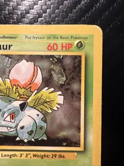 Pokemon TCG Ivysaur Base Set 30/102 Regular Unlimited Uncommon WOTC 1999 MP - Image 3