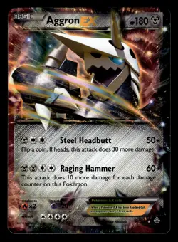 Aggron EX 93/160 Ultra Rare Primal Clash Pokemon Card - Image 1