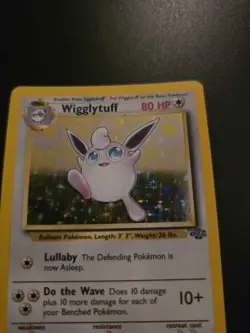 Pokemon TCG 1999 Jungle Wigglytuff Holo Rare Card 16/64 LP/NM Condition - Image 2