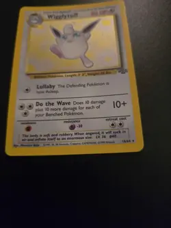 Pokemon TCG 1999 Jungle Wigglytuff Holo Rare Card 16/64 LP/NM Condition - Image 3