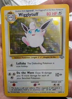 Wigglytuff 16/64 Holo Rare Jungle Pokemon LP - Image 1