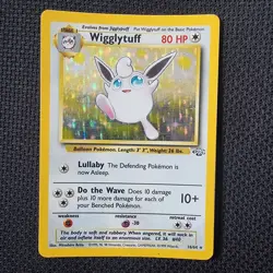 Wigglytuff 16/64 LP Holo Jungle Rare Pokemon TCG Card 1999 - Image 1